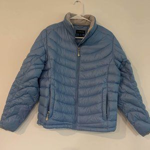 Lands' End Blue Down Puffer Jacket